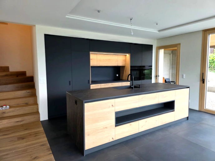 Cuisine sur mesure en matériaux de qualité