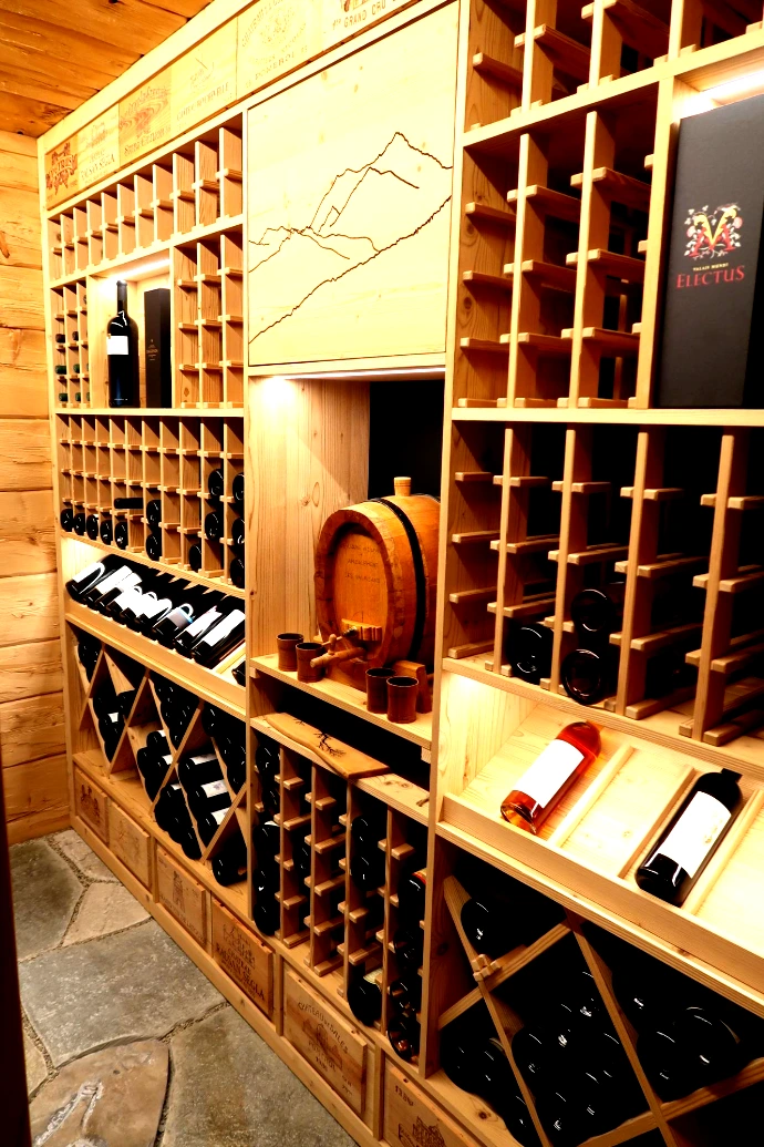 Cave à vin sur mesure, aménagement intérieur